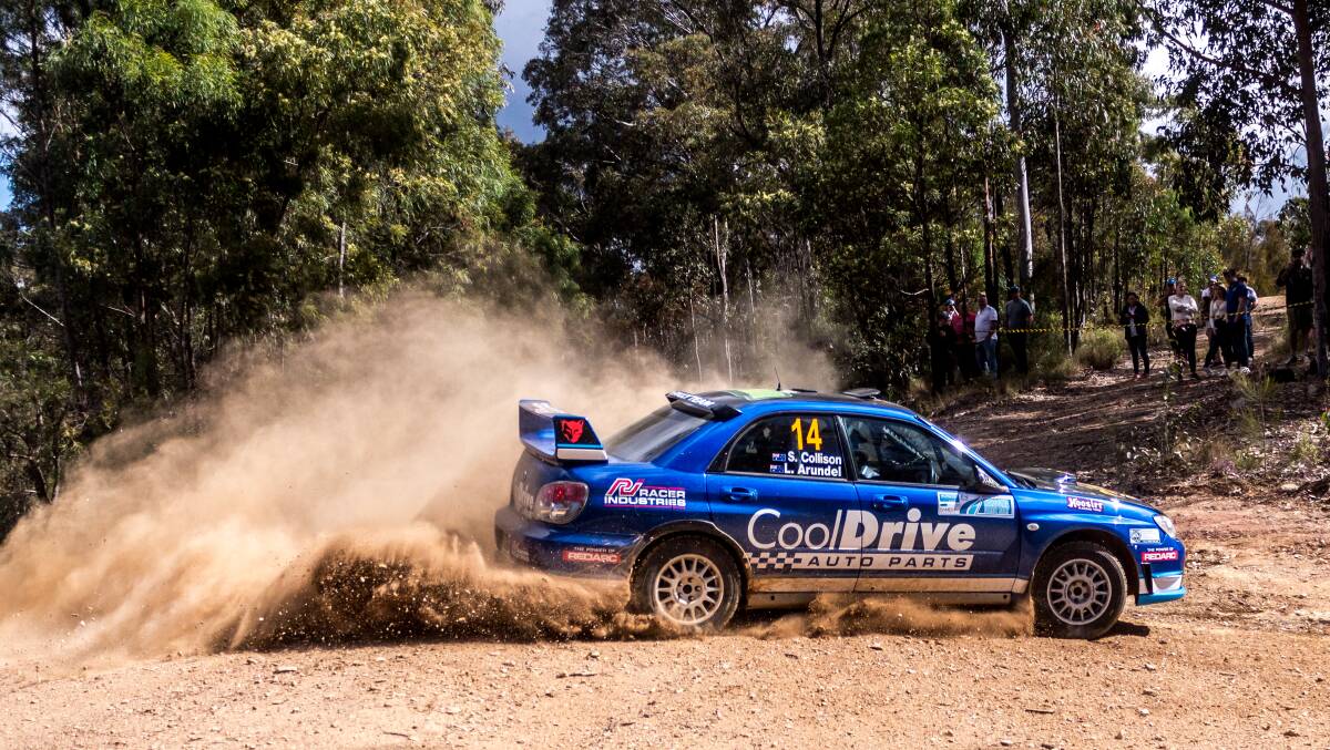 The first driver is expected to cross the finishing line of Narooma Forest Rally at 5.50pm on Saturday, May 20. Picture by Daniel Van de Zandt from ZandtOgraphy.