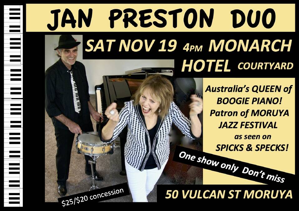 The Jan Preston Duo. Picture supplied. 