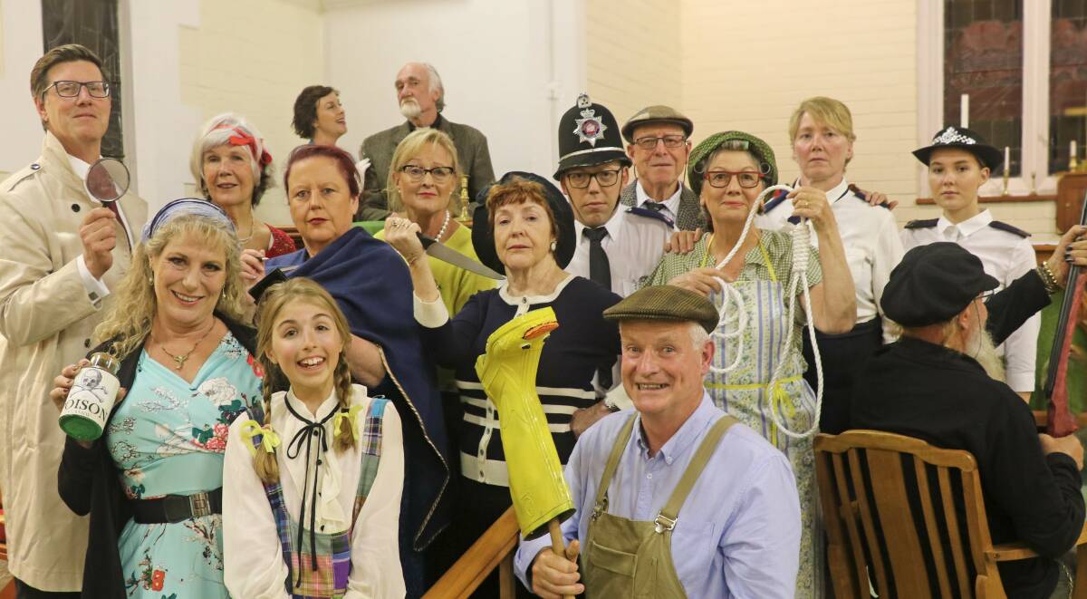 The cast of 'Agatha Crusty & The Village Hall Murders'. Picture supplied. 