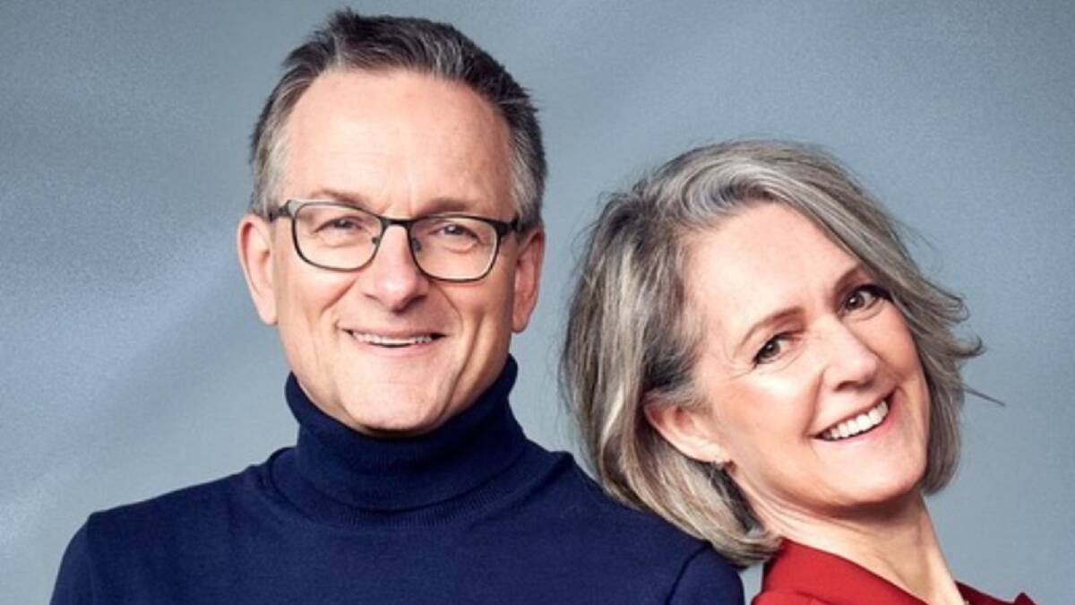 Michael Mosley and Clare Bailey Mosley during their UK theatre tour of Eat (Well), Sleep (Better), Live (Longer). Picture The Soho Agency UK