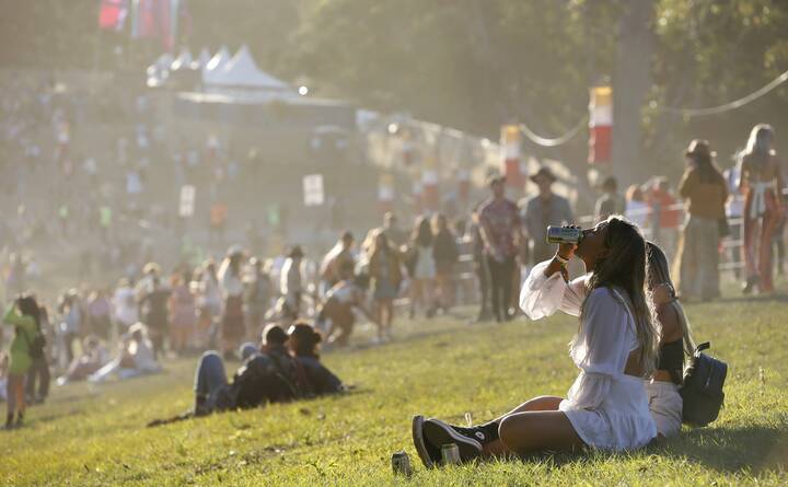 Festival goers at Splendour In the Grass on July 20, 2019. Picture AAP Image/Regi Varghese