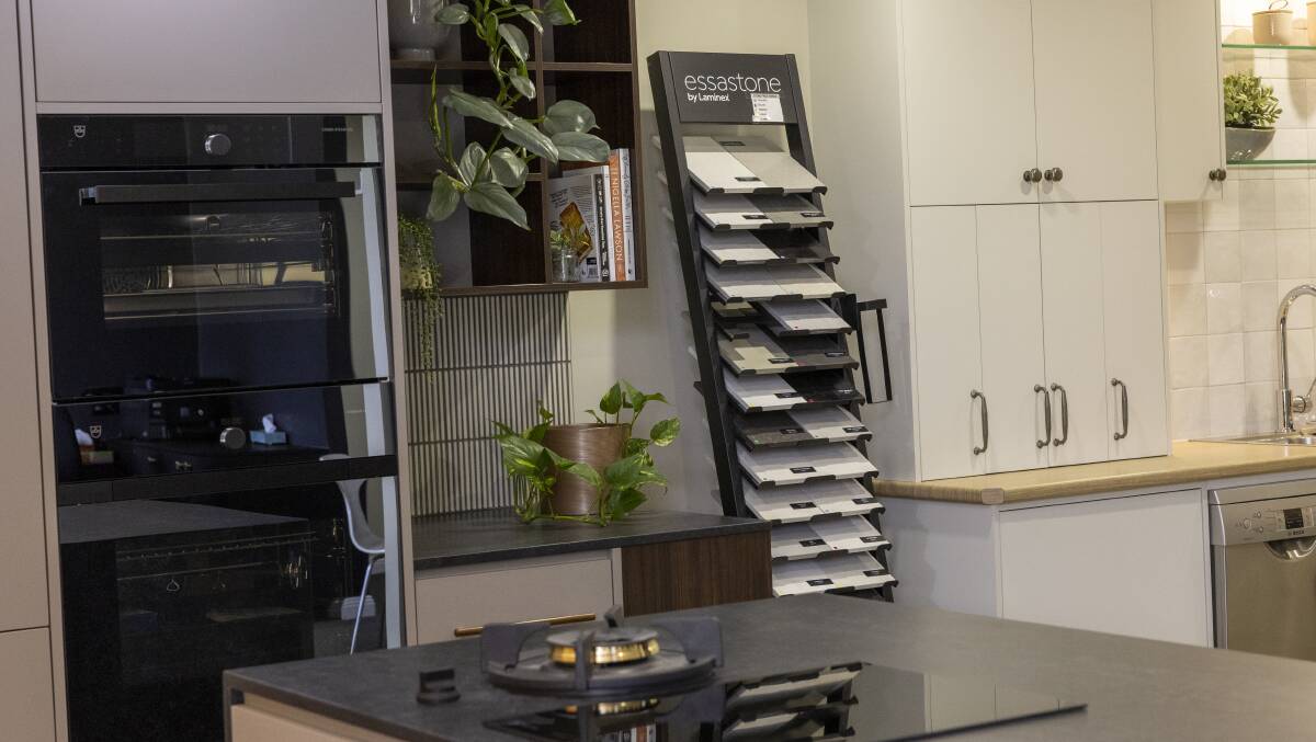 Inside the showroom of Fyshwick business The Kitchen Company. Picture by Keegan Carroll