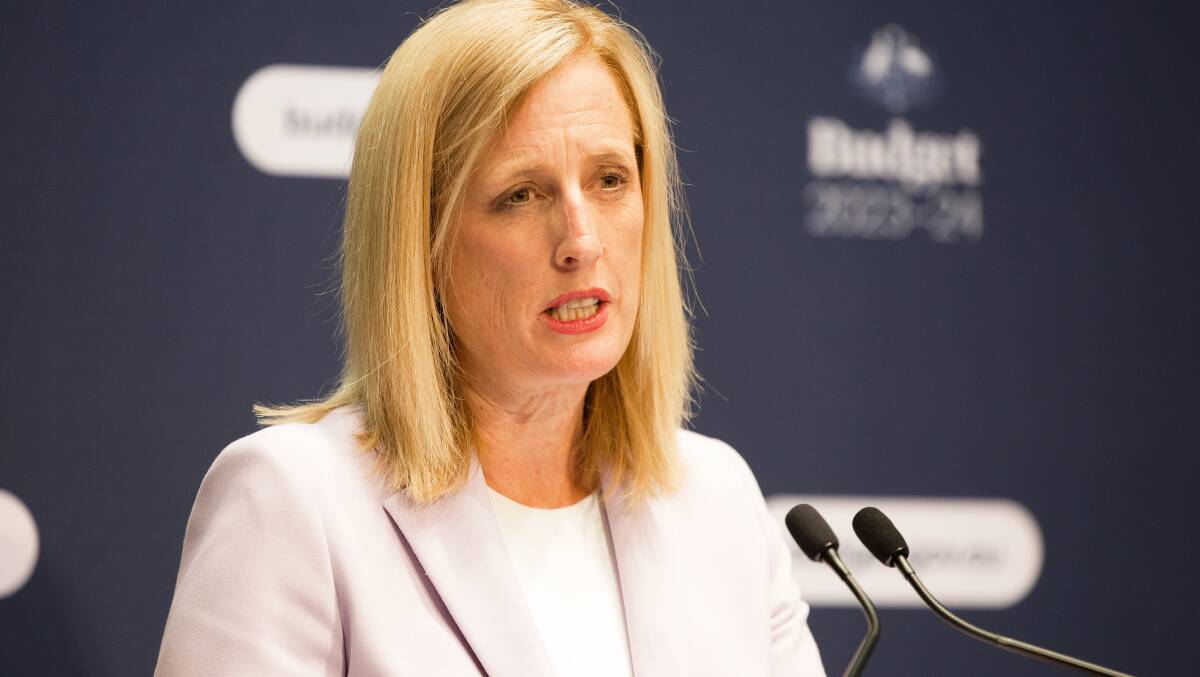 Finance Minister and acting Treasurer Katy Gallagher says the government is returning the budget to a 'much more sustainable footing'. Picture by Sitthixay Ditthavong
