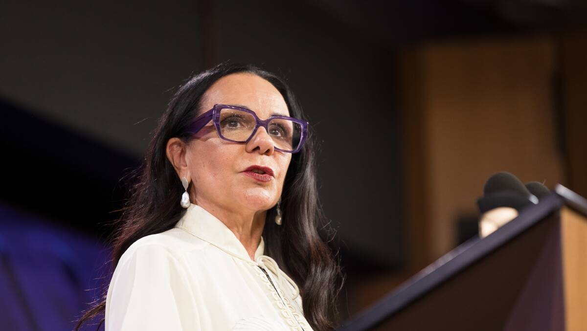 Minister for Indigenous Australians Linda Burney addresses the National Press Club last week. Picture by Sitthixay Ditthavong