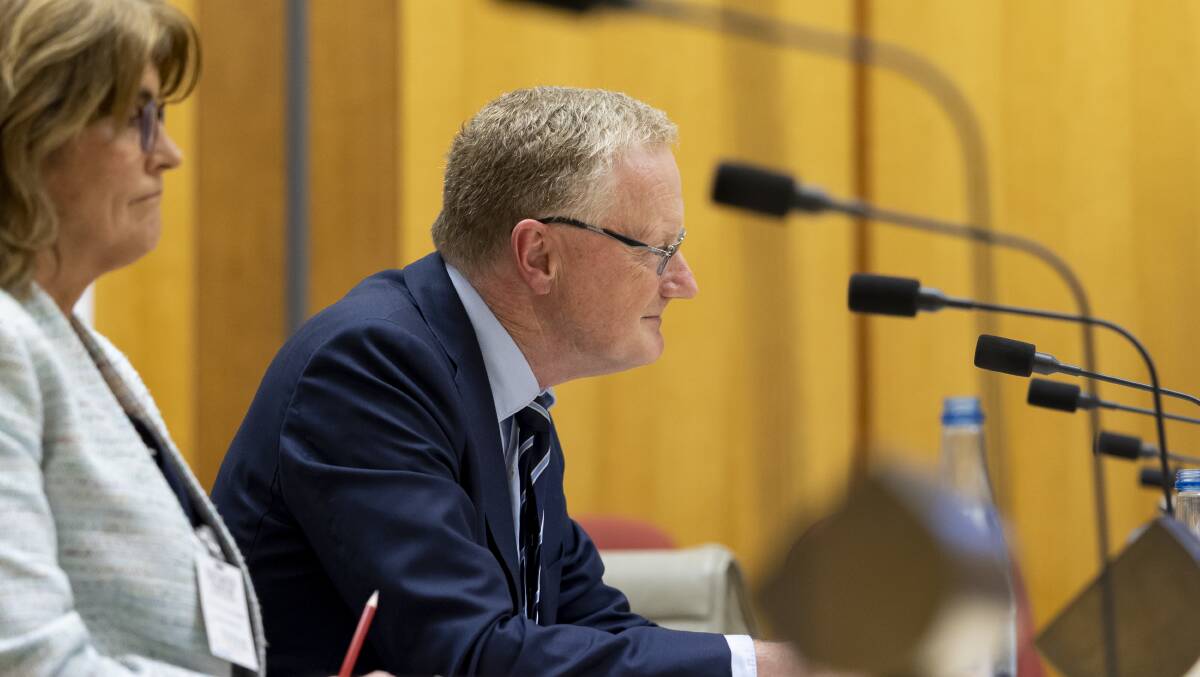 RBA governor Philip Lowe and his deputy Michele Bullock will be grilled by politicians at a parliamentary committee hearing on Friday. Picture by Keegan Carroll 
