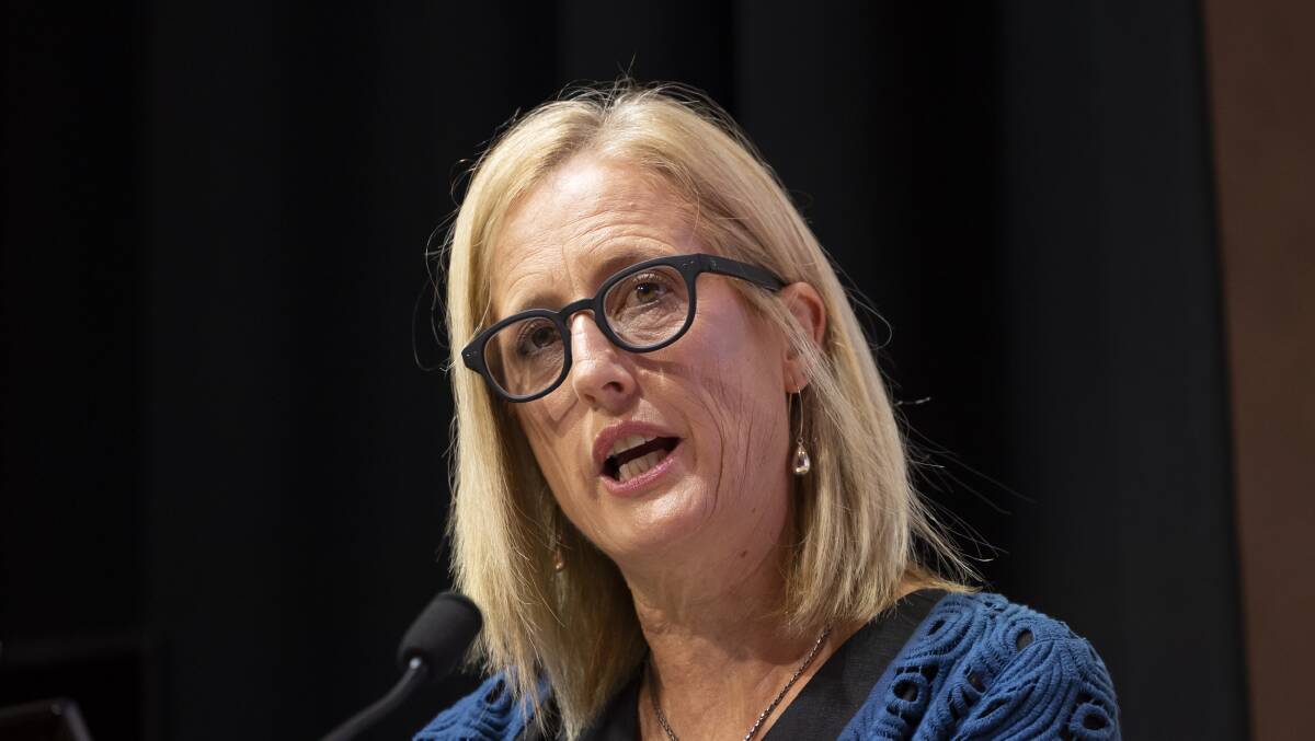 Finance Minister Katy Gallagher. Picture by Keegan Carroll. 