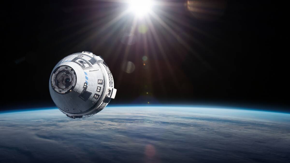 A produced image of Starliner in space. Picture Shutterstock 