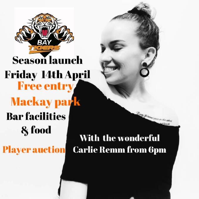 The Batemans Bay Tigers are holding their season launch on Friday, April 14 from 6pm. 