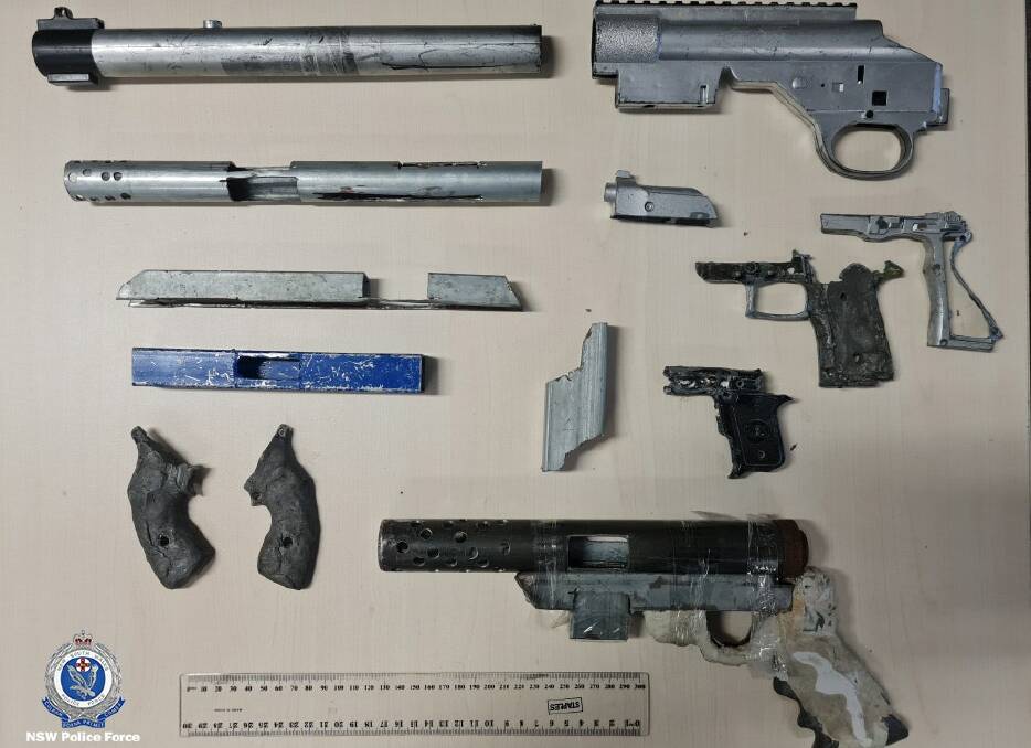 Weapons seized from a home in Albion Park Rail as part of the Operation Amarok III searches last week. Picture supplied.