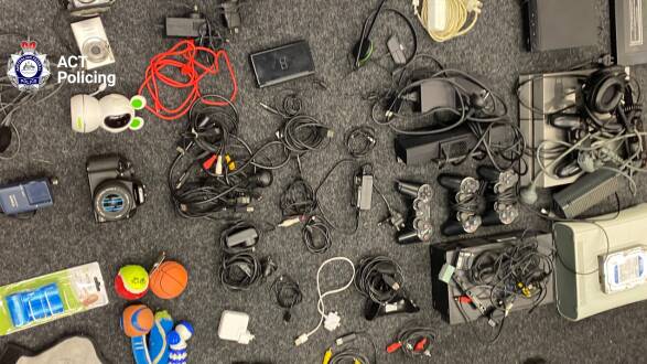 Hundreds of allegedly stolen items were found by police. Pictures supplied