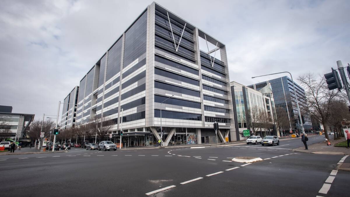 The Australian Taxation office in Canberra City, 21 Genge Street. Picture by Karleen Minney.