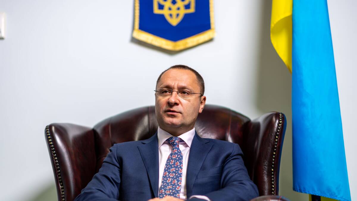 Ukrainian ambassador Vasyl Myroshnychenko. Picture by Gary Ramage 