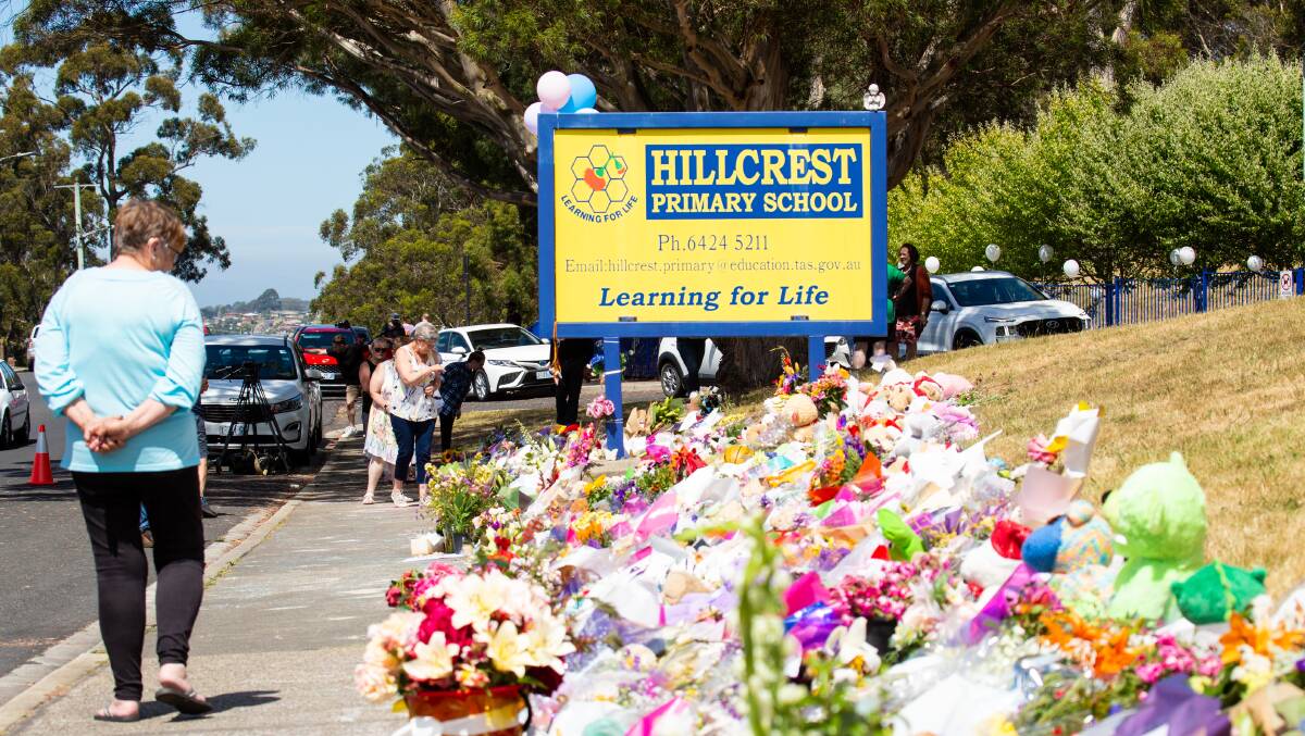 Some of the flowers laid after the death of six children at Hillcrest Primary School in December, 2021. Picture file.