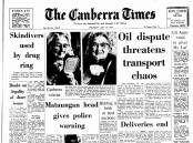 The front page of The Canberra Times on July 16, 1970.