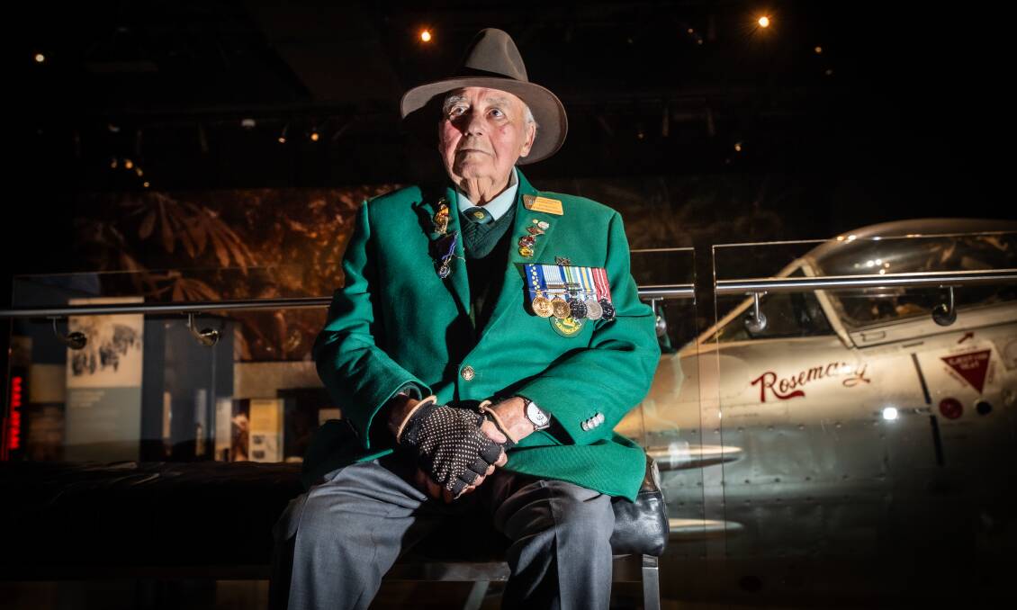 Korean War veteran Colin Berryman at the new Cold War gallery. Picture by Karleen Minney