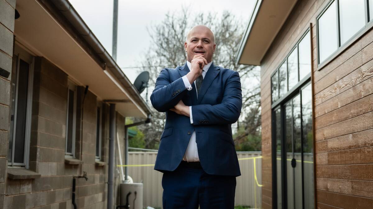  Frank Walmsley at a house in Canberra. Picture by Karleen Minney