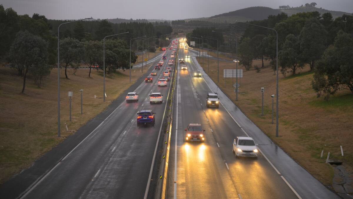 The Tuggeranong Parkway is one of the busiest roads in the ACT. Picture by Keegan Carroll
