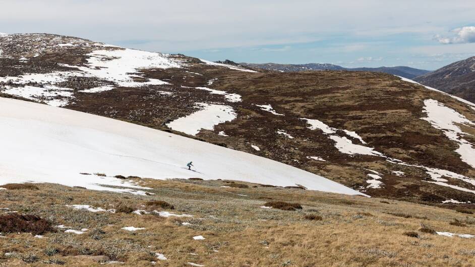 A skier in the Snowy Mountains. Picture by Matt Wiseman