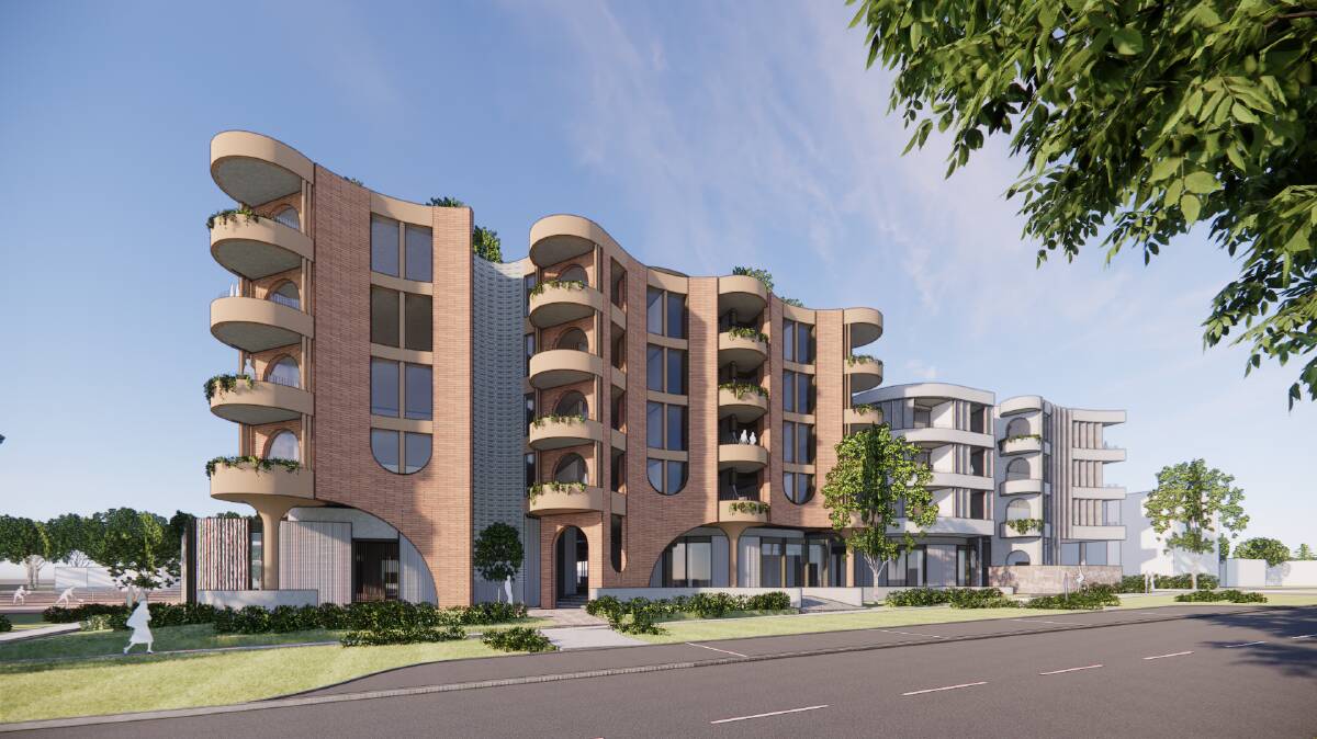 A render of the proposed development on the Elder Street side of the block. Picture supplied