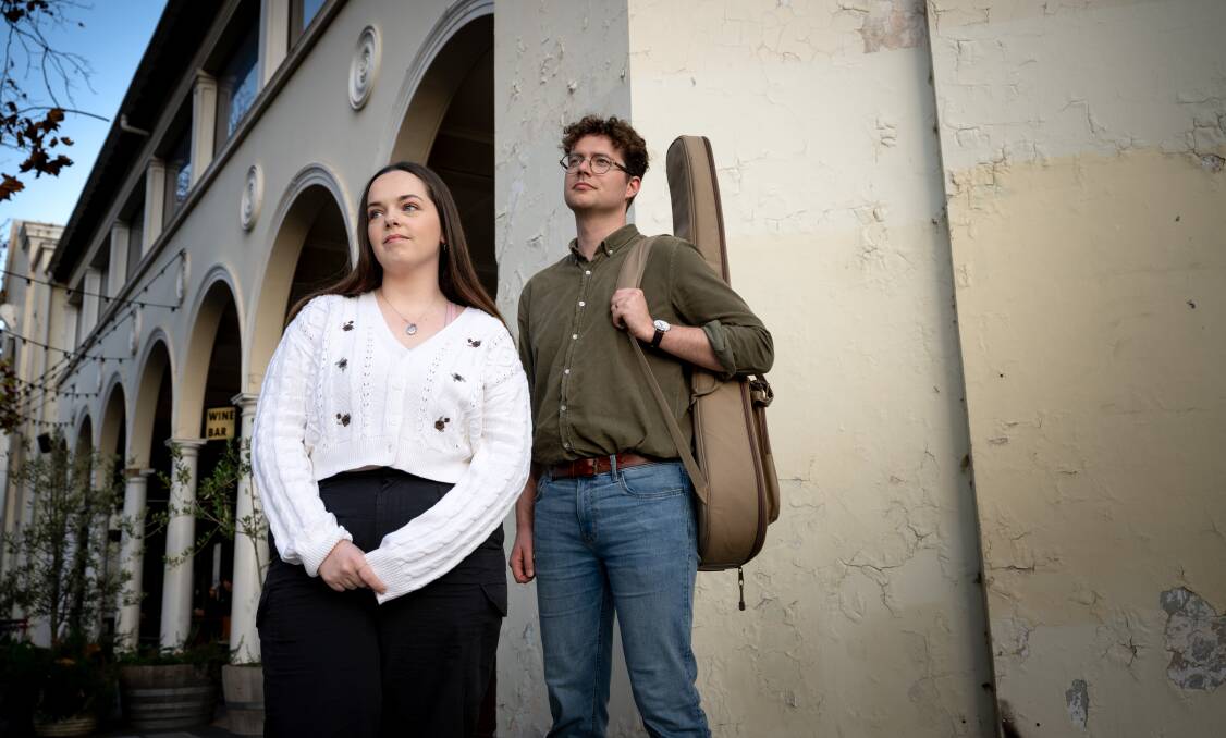 Sophie Edwards and Ben Lanyon say musicians are being paid late or not being paid at all by Canberra venues. Picture by Elesa Kurtz