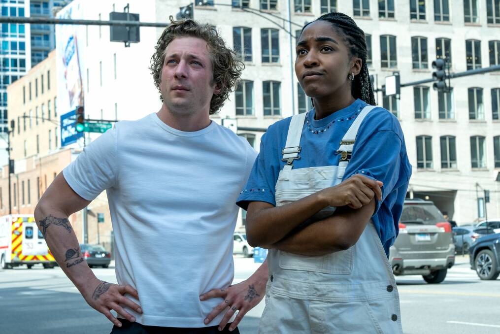 Jeremy Allen White and Ayo Edebiri star as Carmy and Sydney in The Bear. Picture supplied by Disney+