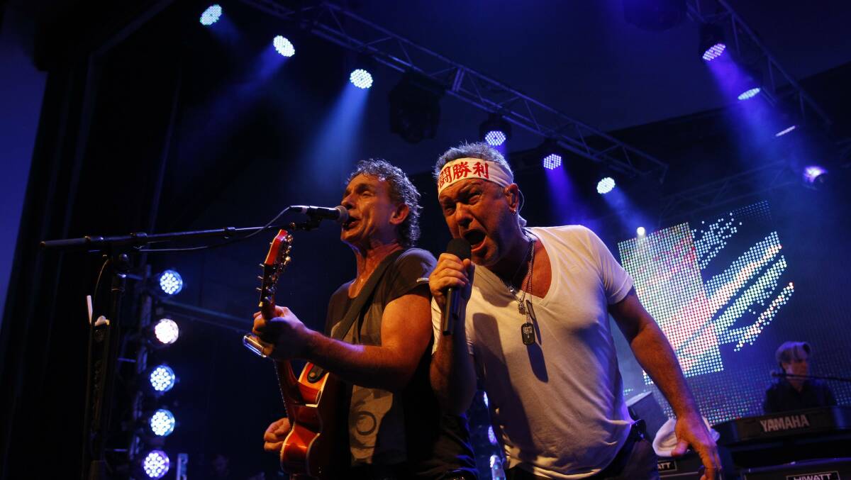 Cold Chisel legends Ian Moss and Jimmy Barnes. Picture supplied 