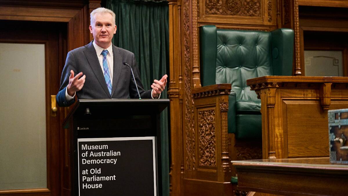 Arts Minister Tony Burke at the re-opening. Picture supplied 