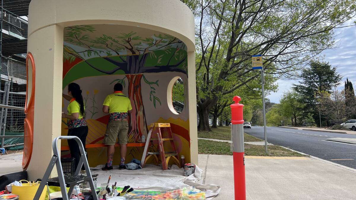 Now residents from other suburbs are asking the couple to come and paint the bus shelter in their neighbourhood. 