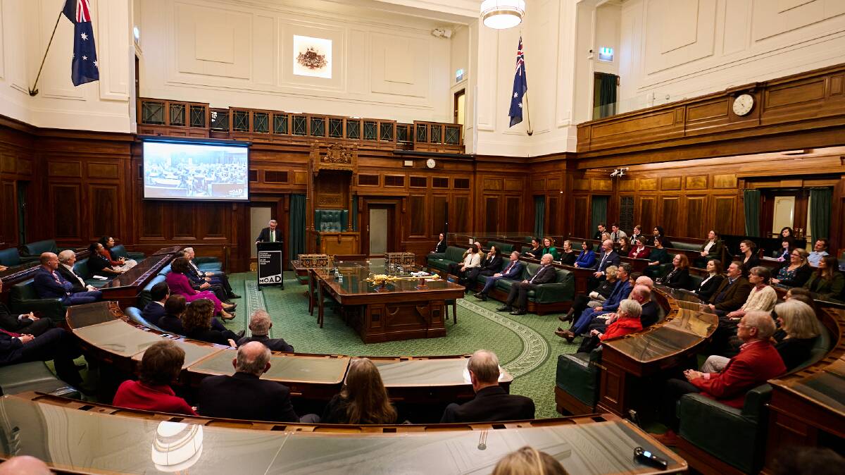  A discussion on "interpreting democracy" was included in the reopening of the House of Representatives at Old Parliament House on Monday night. Picture supplied 