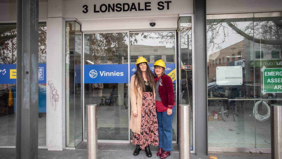 Julie Bartley, who will manage the new Braddon store, with Isla Smith, retail development manager for Vinnies Canberra/Goulburn. Picture by Karleen Minney