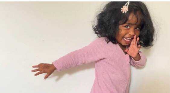 Two-year-old Ishani from the ACT won the toddler section of the 2023 Bonds Baby Search. Picture supplied 