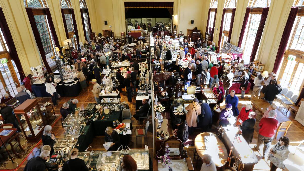 The Antique and Collectable Fair is back in Albert Hall this weekend. Picture by Jeffrey Chan