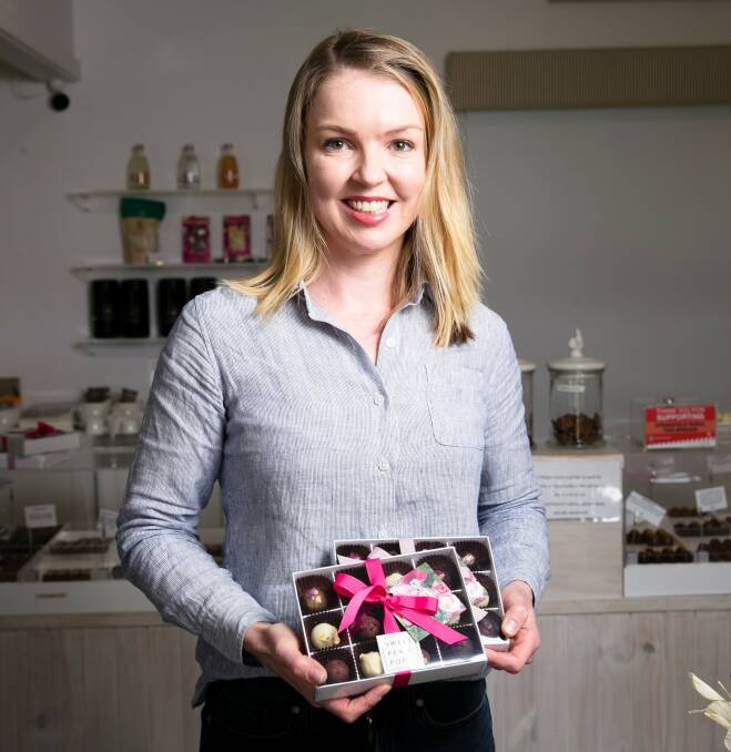 Murrumbateman Chocolate Company owner Yasmin Coe is proud to be part of the local community. Picture by Keegan Carroll 