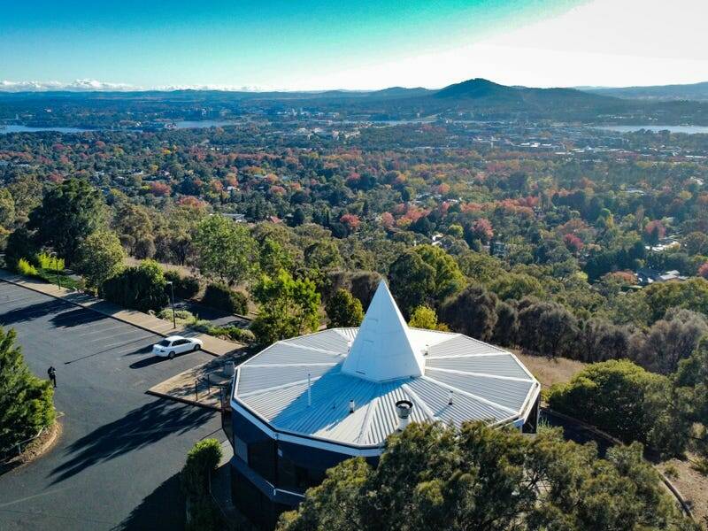 The restaurant has stunning views across Canberra. Picture: Supplied