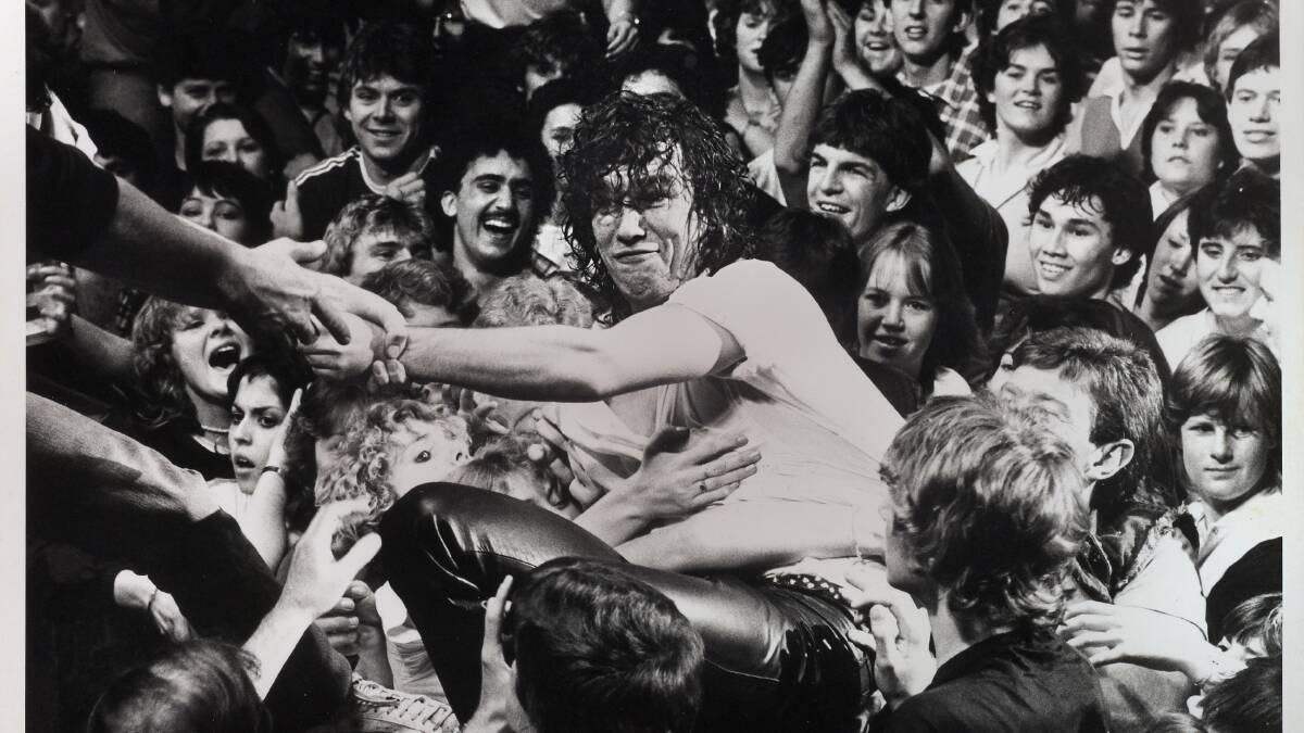 Jimmy Barnes during The Last Stand concerts, which was made into a 1984 documentary. Picture supplied 