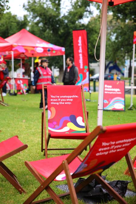 Enjoy a relax after the parkrun in Medibank Live Better Lounge. Picture supplied