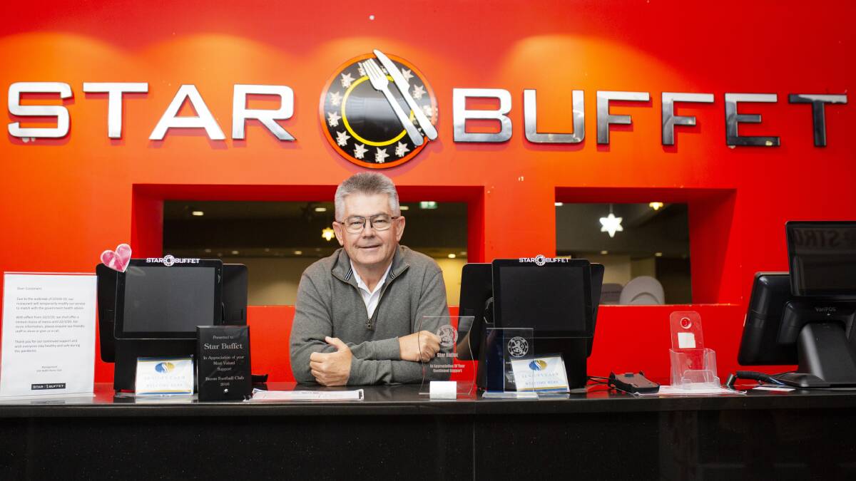 Burns Club president Athol Chalmers at the Star Buffet at the club's Kambah location. Picture by Jamila Toderas
