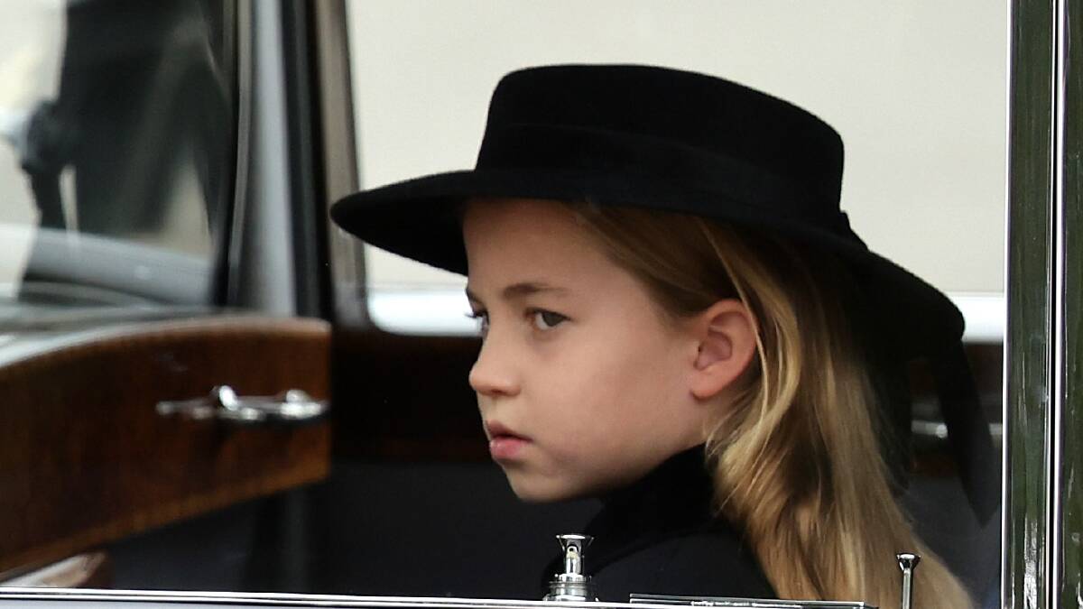 Princess Charlotte of Wales attending her great-grandmother Queen Elizabeth II's funeral. Picture by Getty Images