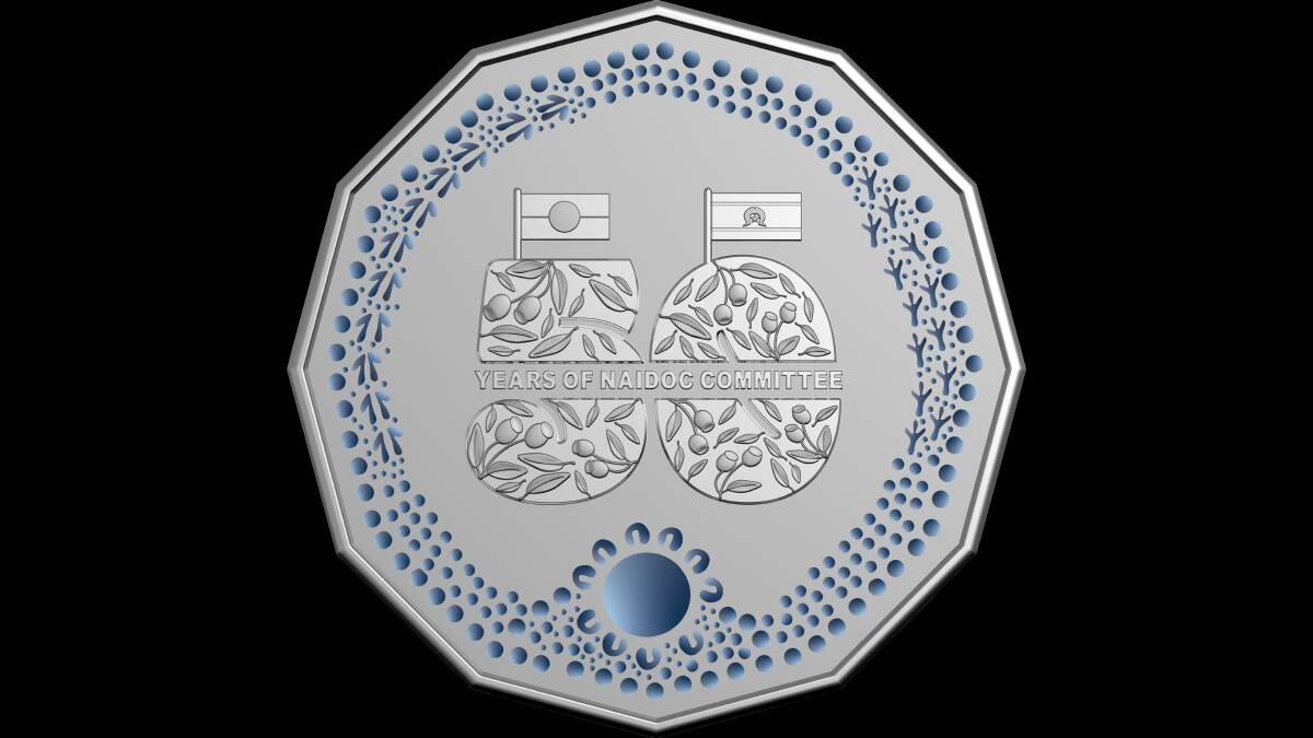 The commemorative NAIDOC 50 cent coin. Picture supplied 