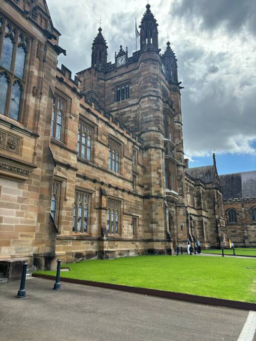 The carillon at the University of Sydney is at the entrance to the Quadrangle. Picture supplied 