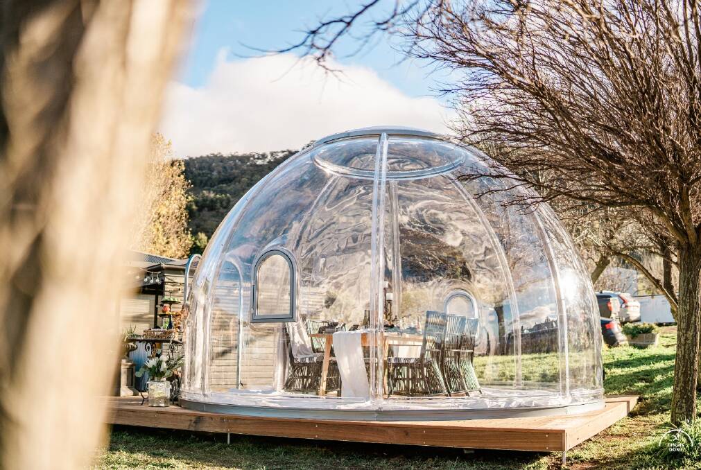 The Dining Dome at Lake George Winery. Pictures: chillibeanmedia