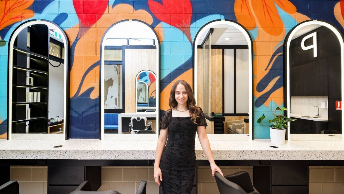 Jenn McGrath is the owner of the new Hip salon at Westfield Woden and wants to encourage more young people into the trade. Picture by Sitthixay Ditthavong