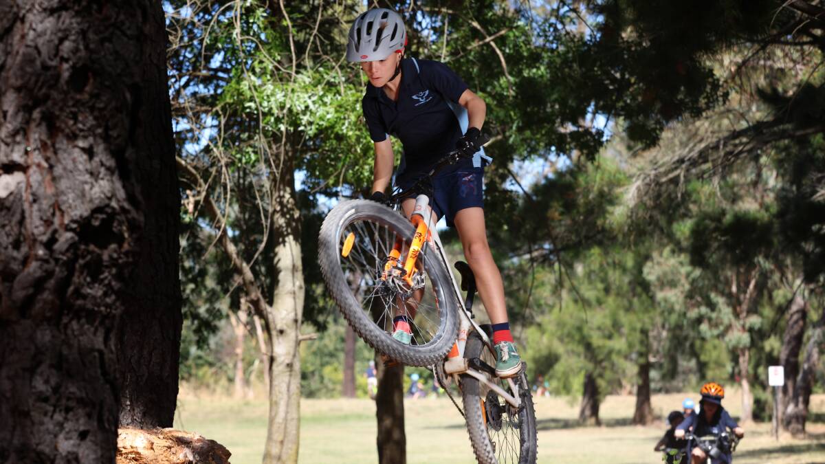 Evatt Primary Year Four student Kai Toohey is one of more than 80 students at the school who have now signed up for a weekly bike club. Picture by James Croucher