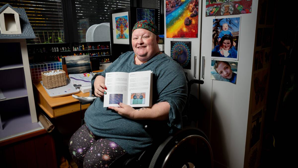 Nicci Carlsen is taking part in the exhibition with other queer artists who each live with disability. Picture by Elesa Kurtz