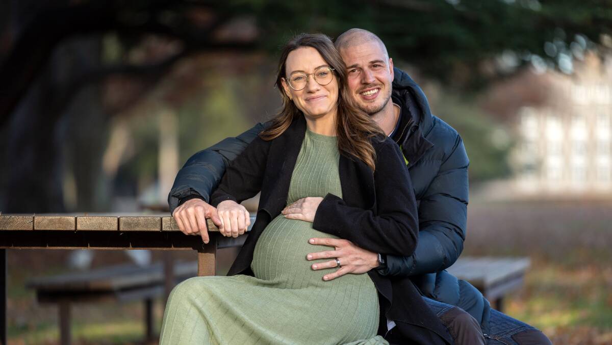 Brittany Durand and Ben Sainsbury are expecting their first child soon. They are eagerly waiting for the launch of meal delivery service Lilly's Little Lunchbox. Picture by Gary Ramage