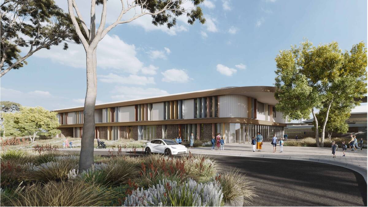 Artist's impression of the exterior of the new Whitlam school. Picture supplied