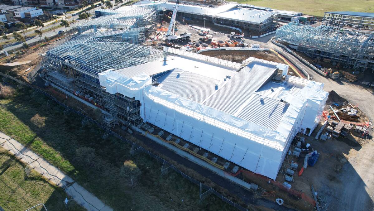 Agnes Shea High School in Taylor, Gungahlin is under construction in 2024. Picture supplied ACT Education Directorate
