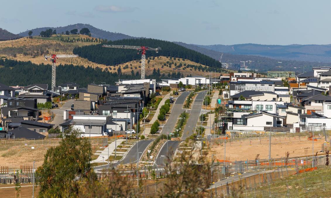 The Molonglo Valley, where the bulk of Canberra's new housing sites will be released in the coming year. Picture by Sitthixay Ditthavong 