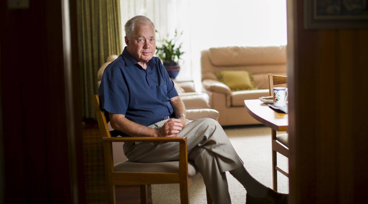 Bill Wood, pictured at home in O'Connor in January 2013, has died. Picture by Rohan Thomson