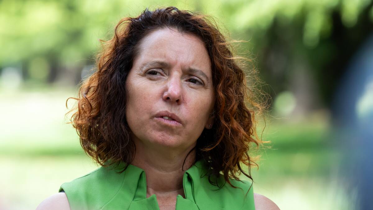 Housing Services Minister Rebecca Vassarotti, a member of the ACT Greens. Picture by Elesa Kurtz